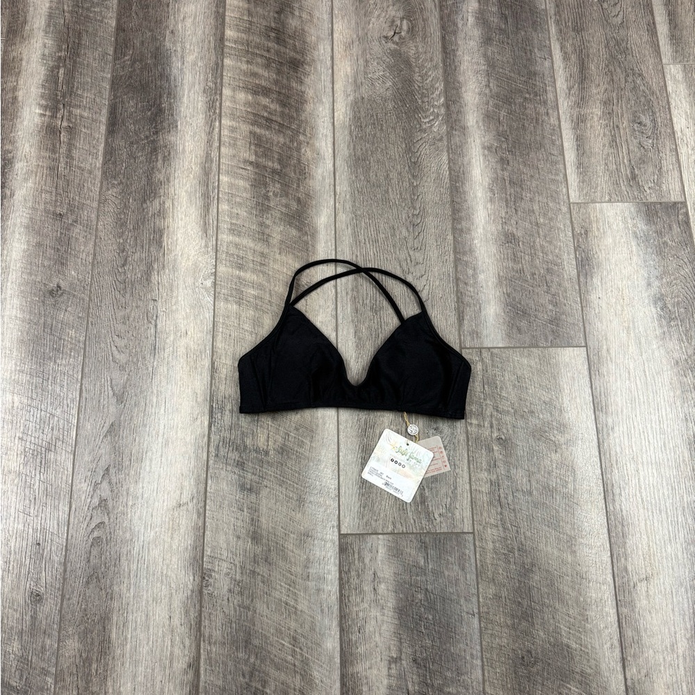 Luli Fama Black Bikini Top